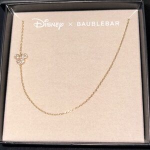 Baublebar x Disney Mickey Asymmetrical Gold Plated Necklace